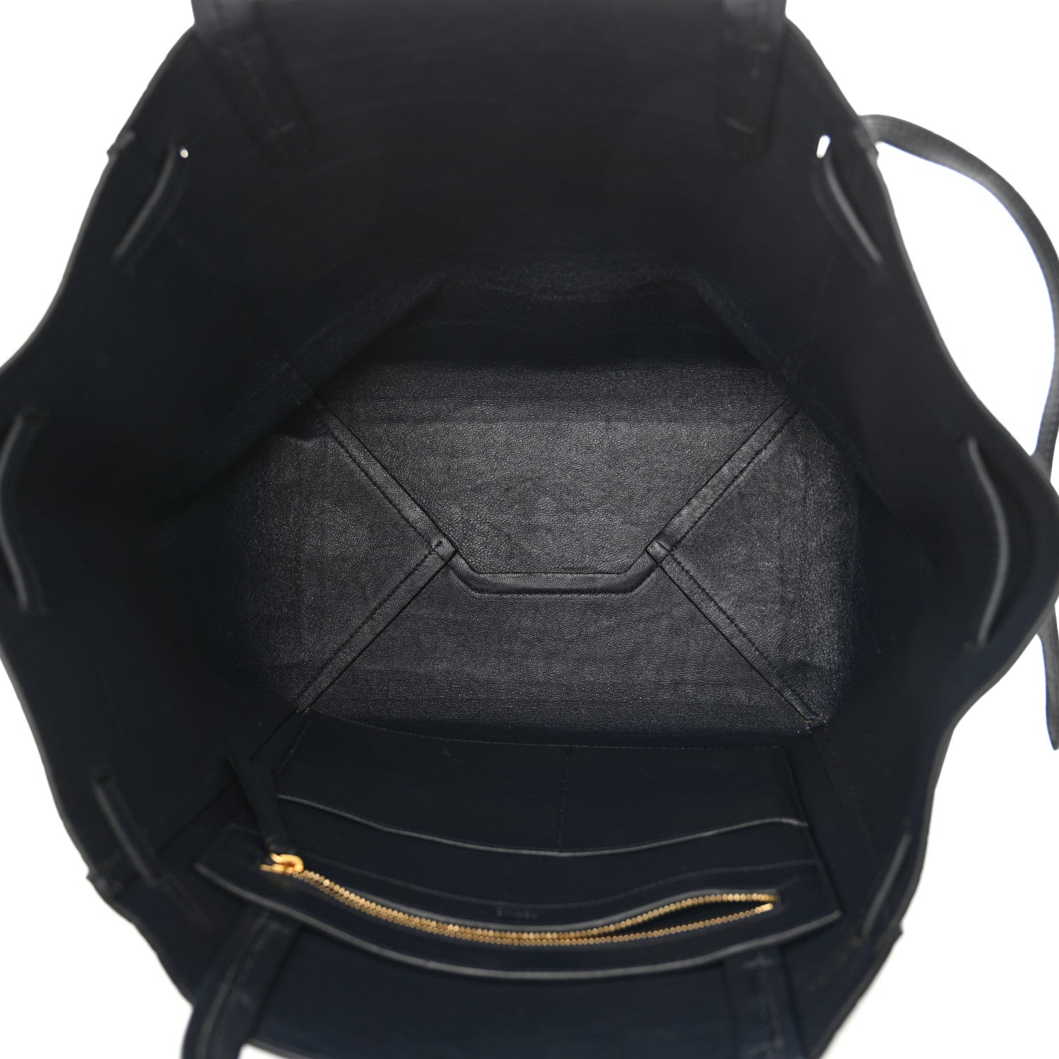 Celine Crocodile Embossed Calfskin Medium Belt Cabas Phantom Navy 5 of 11