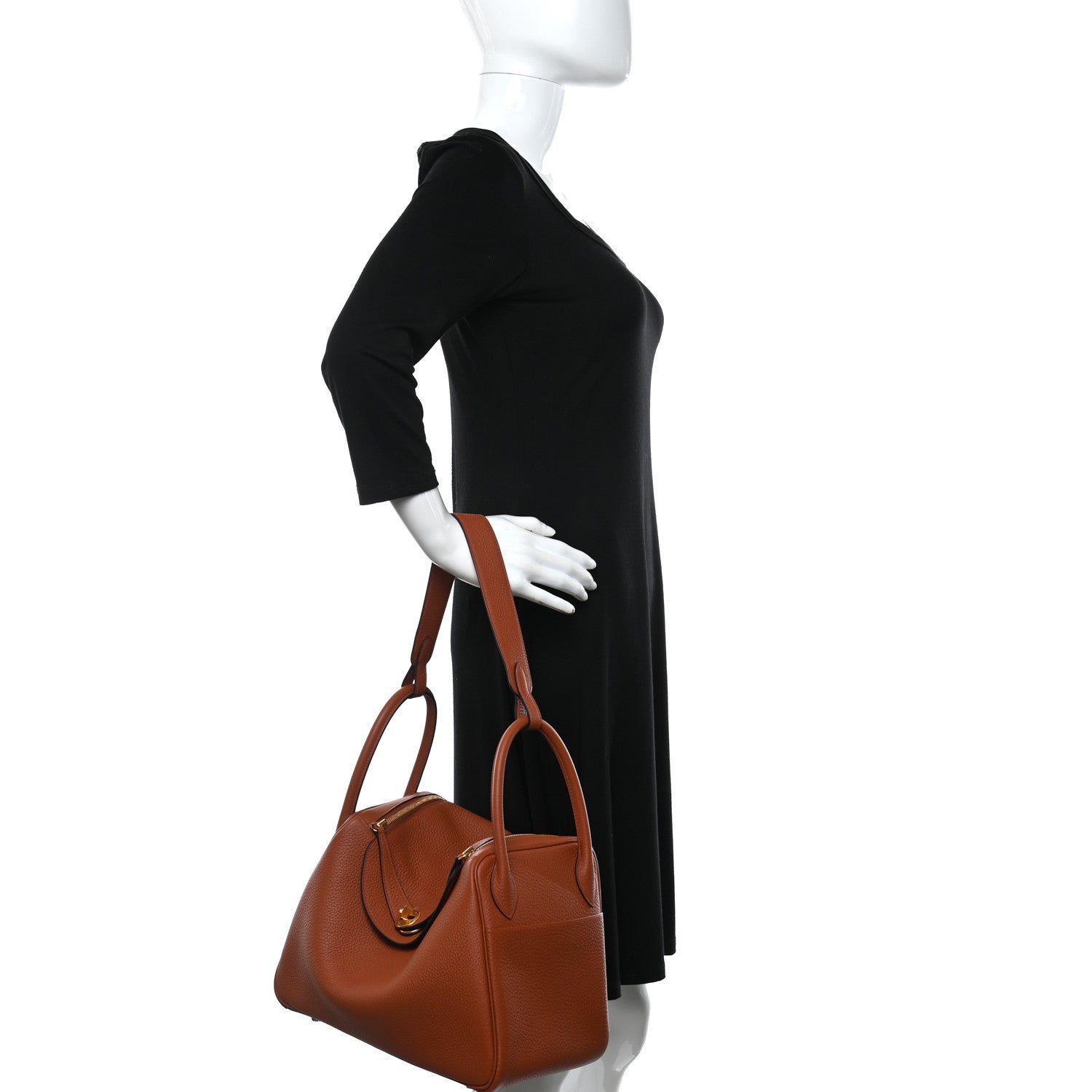Hermes Taurillon Clemence Lindy 30 Cuivre 2 of 9