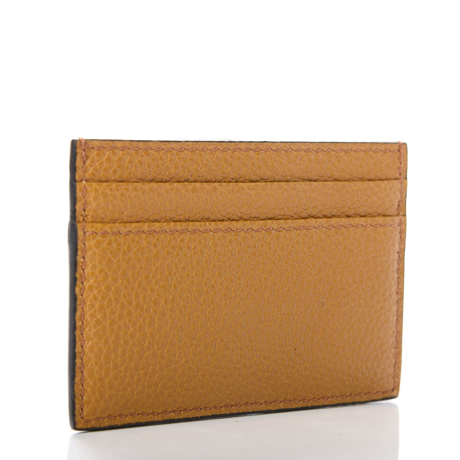 Gucci Grainy Calfskin Zumi Card Holder Sun Oil 3 of 6