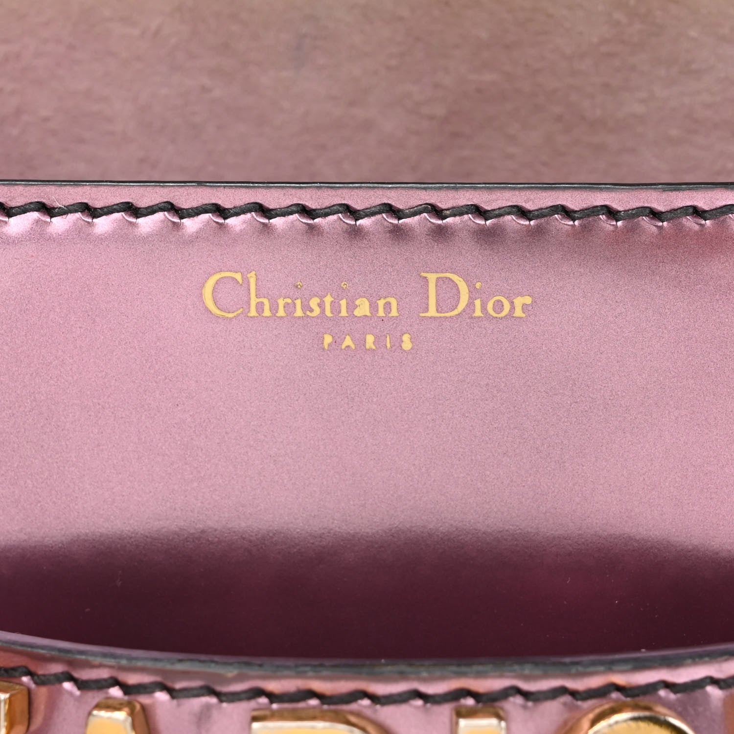 Christian Dior Metallic Calfskin J'Adior Mini Chain Flap Bag Pink 6 of 16