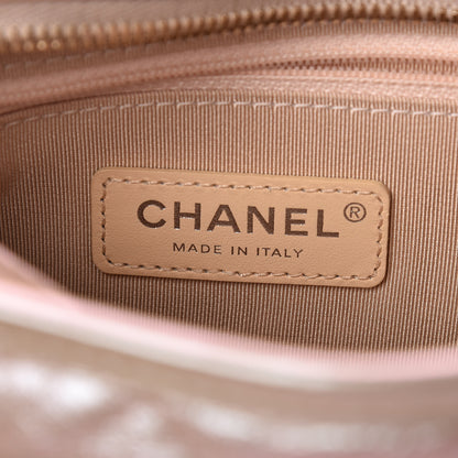 Chanel Iridescent Aged Calfskin Quilted Small Gabrielle Hobo Light Pink 6 of 10