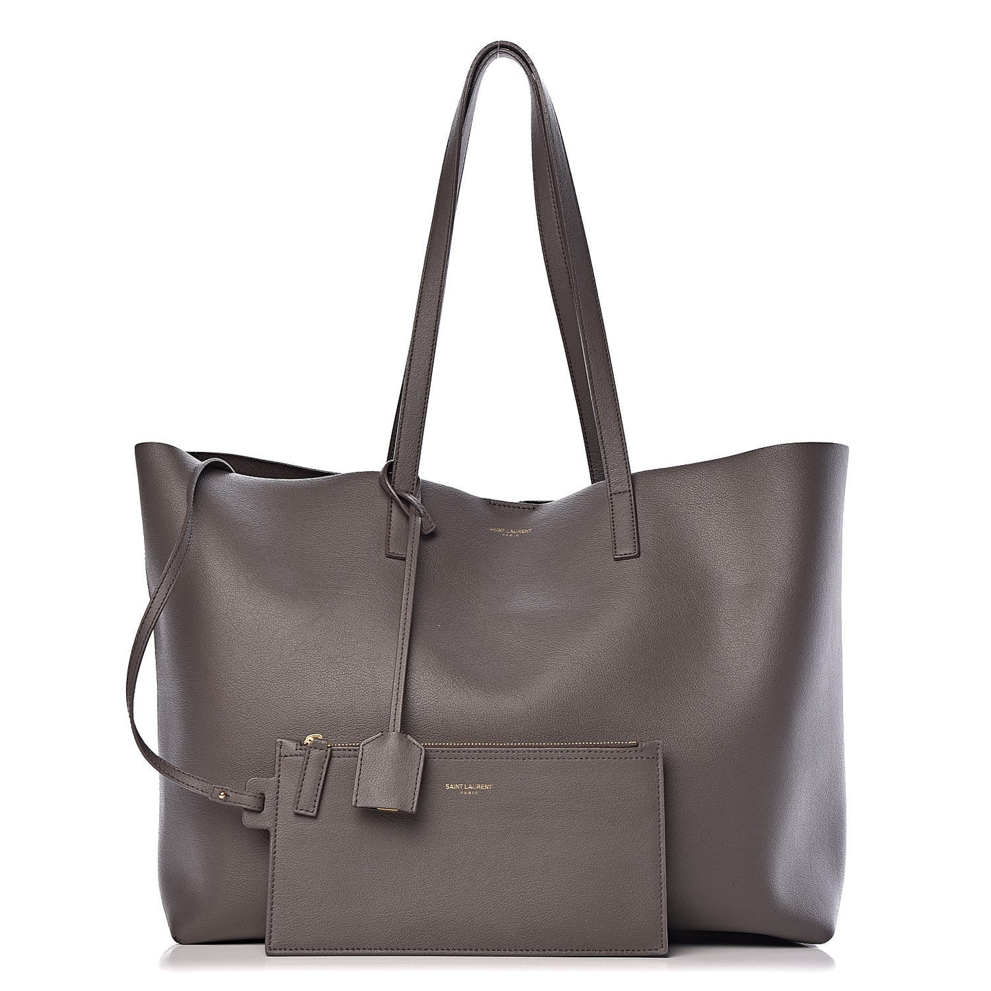 Calfskin Large Shopping Tote Earth
