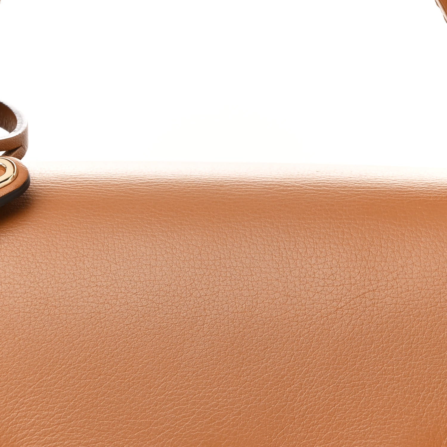 Delvaux Calfskin Mini Tempete Satchel Camel 8 of 10