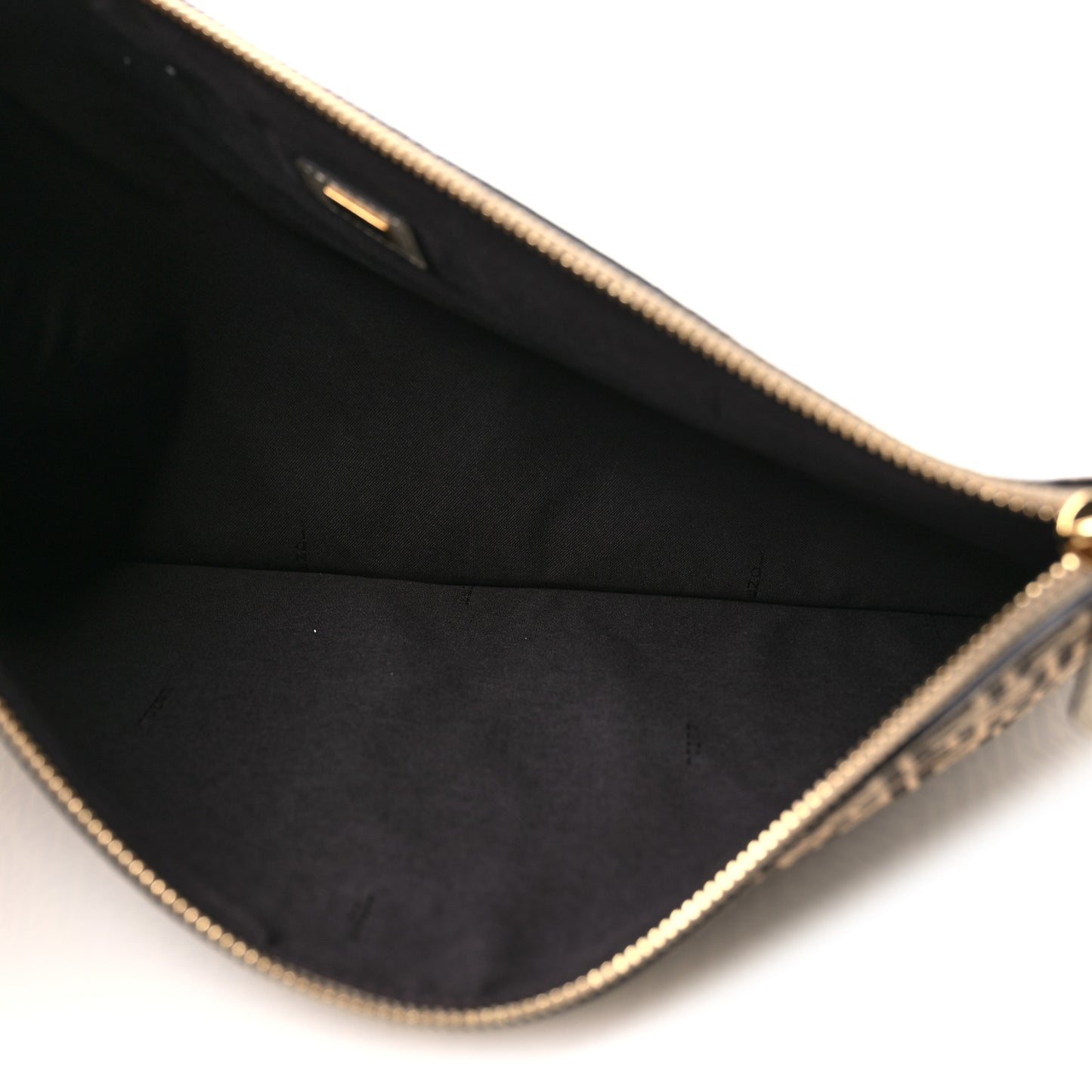 Suede Vitello Grace Micro FF Large Flat Pouch Nude Spring Maya