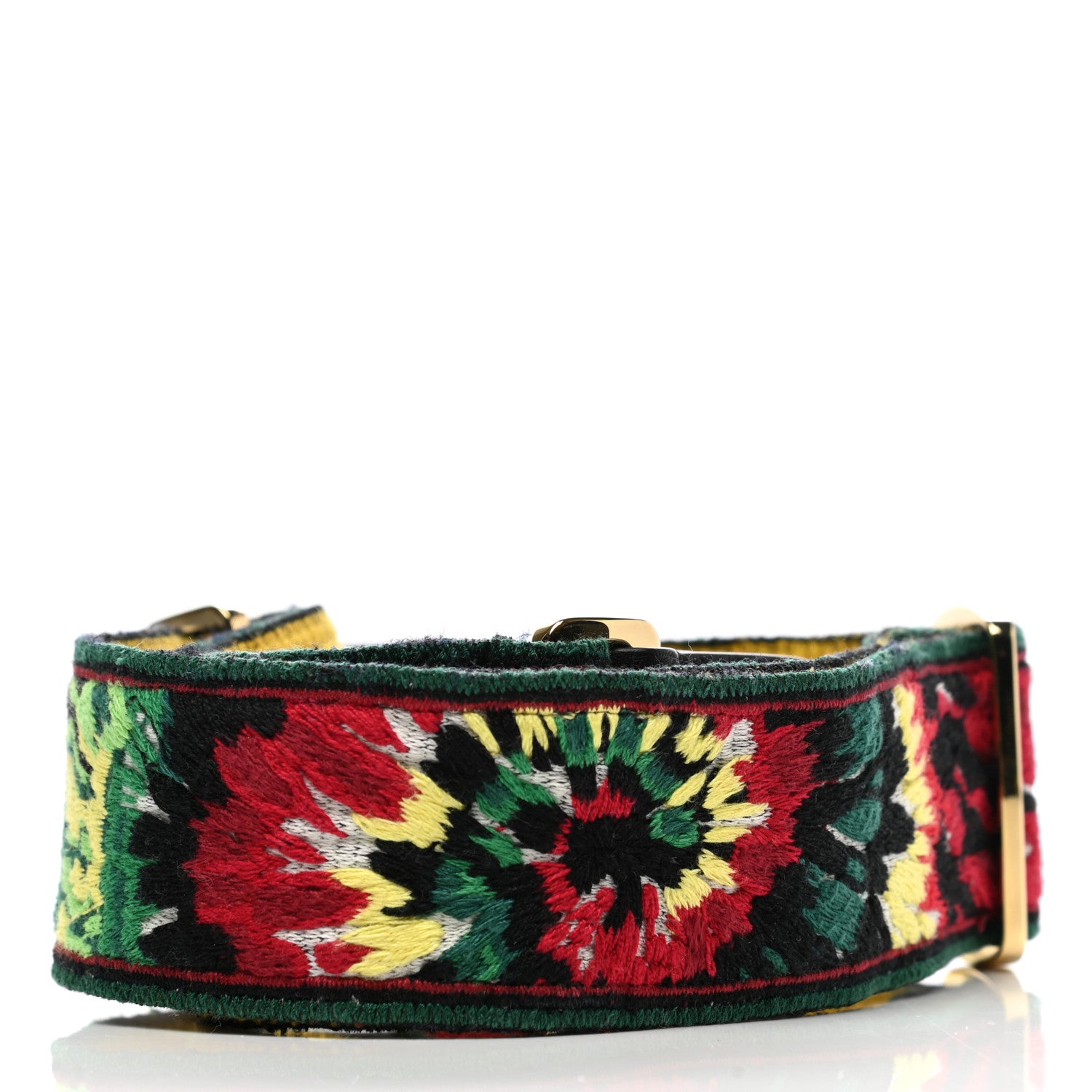 Valentino Garavani Canvas Tie Dye Embroidered Rockstud Guitar Strap Multicolor 2 of 6