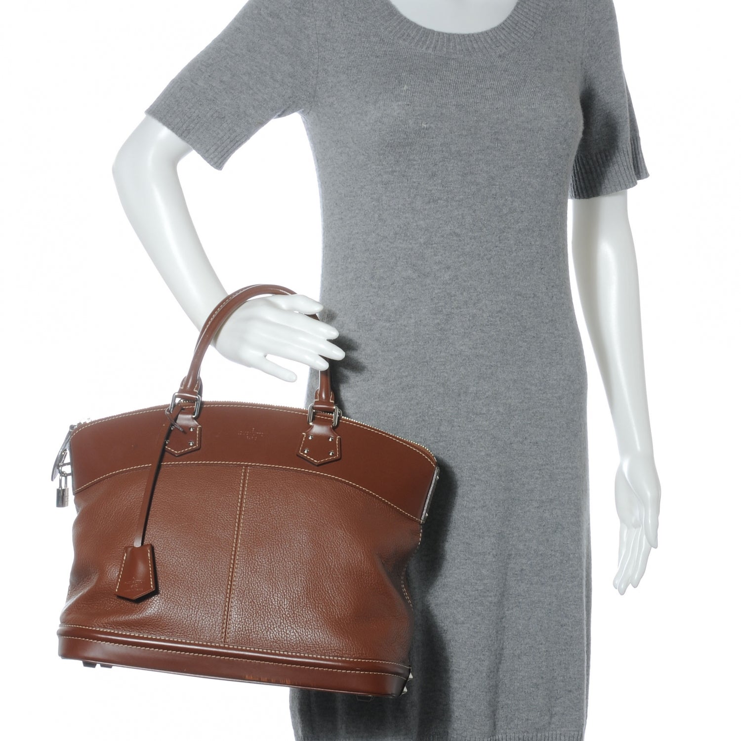 Louis Vuitton Suhali Lockit MM Sienne 2 of 8