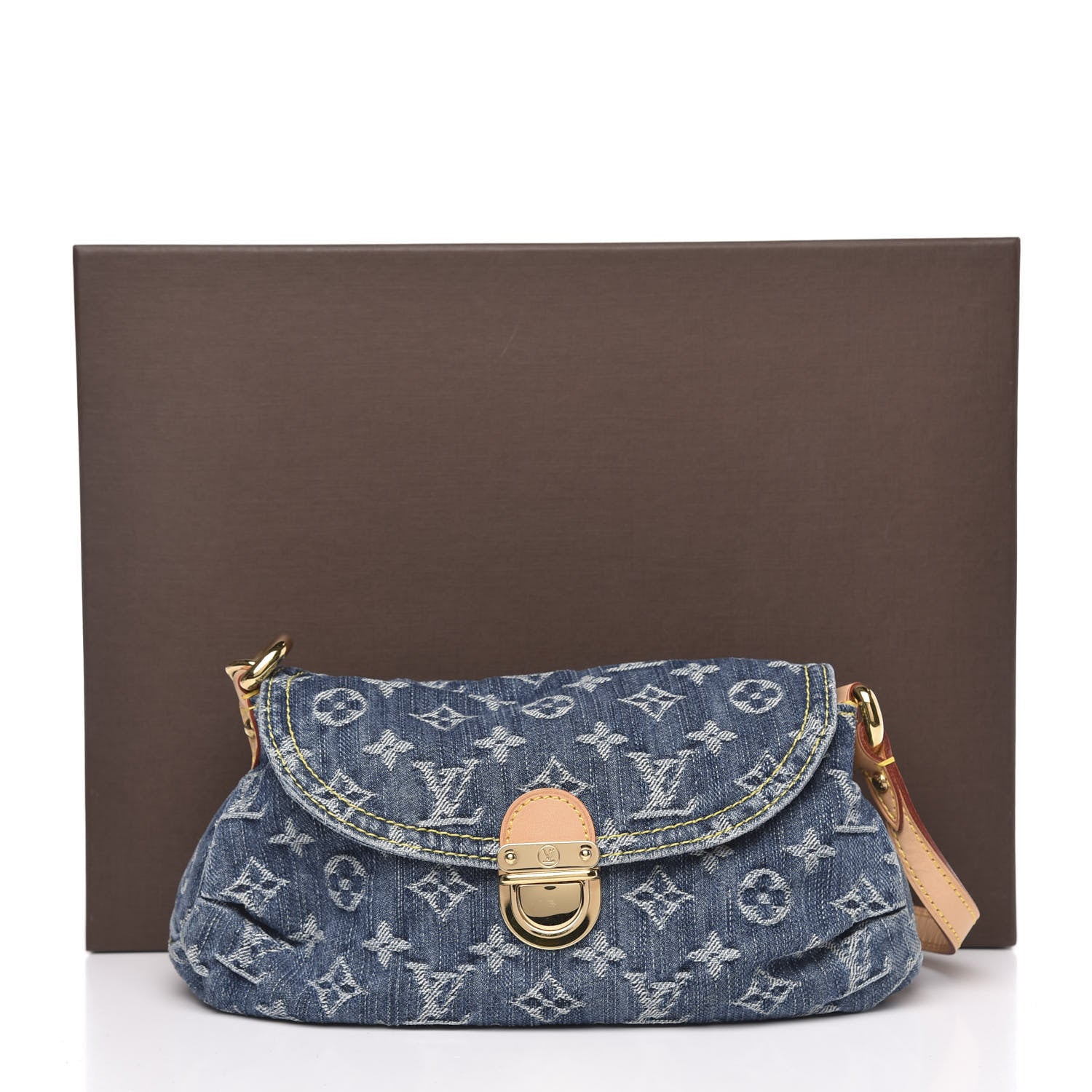 Louis Vuitton Monogram Denim Mini Pleaty Blue 9 of 9