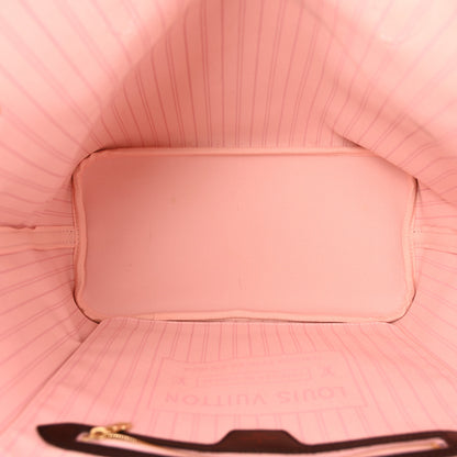 Louis Vuitton Damier Ebene Neo Neverfull MM Rose Ballerine 6 of 14