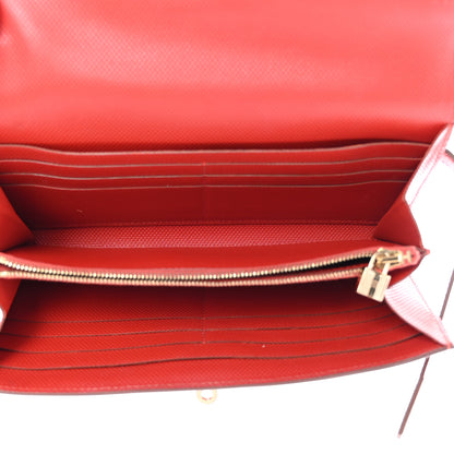 Hermes Grain d'H Kelly Longue Wallet Sanguine 5 of 15