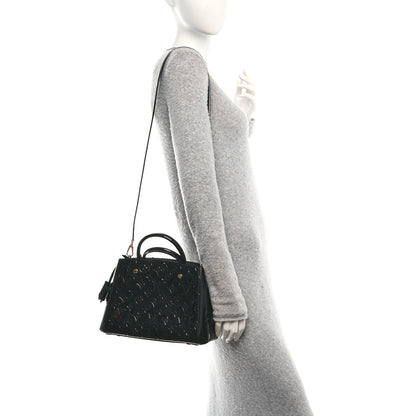 Louis Vuitton Vernis Montaigne BB Black 2 of 10