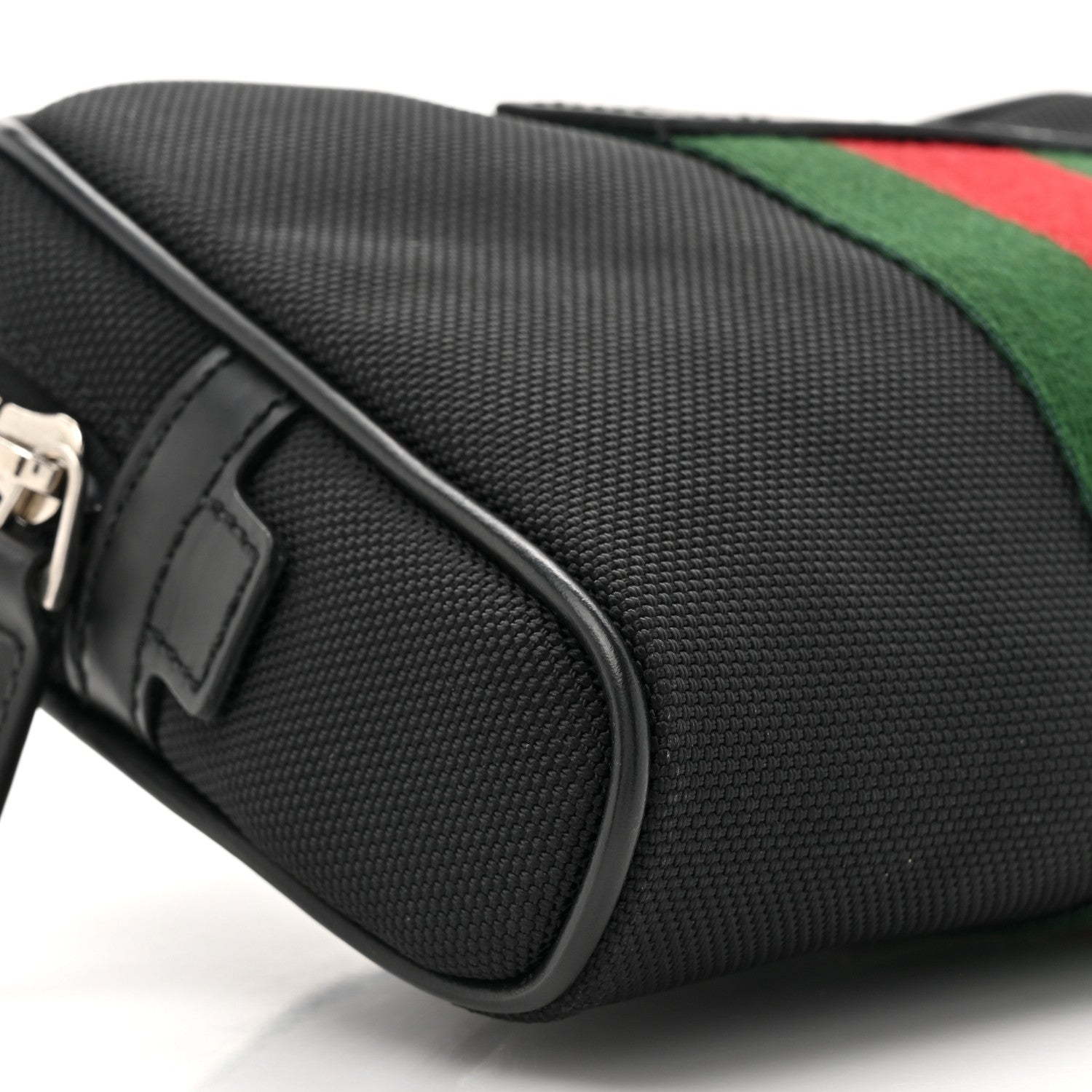 Gucci Canvas Web Slim Belt Bag Black 10 of 10