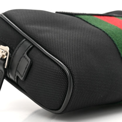 Gucci Canvas Web Slim Belt Bag Black 10 of 10