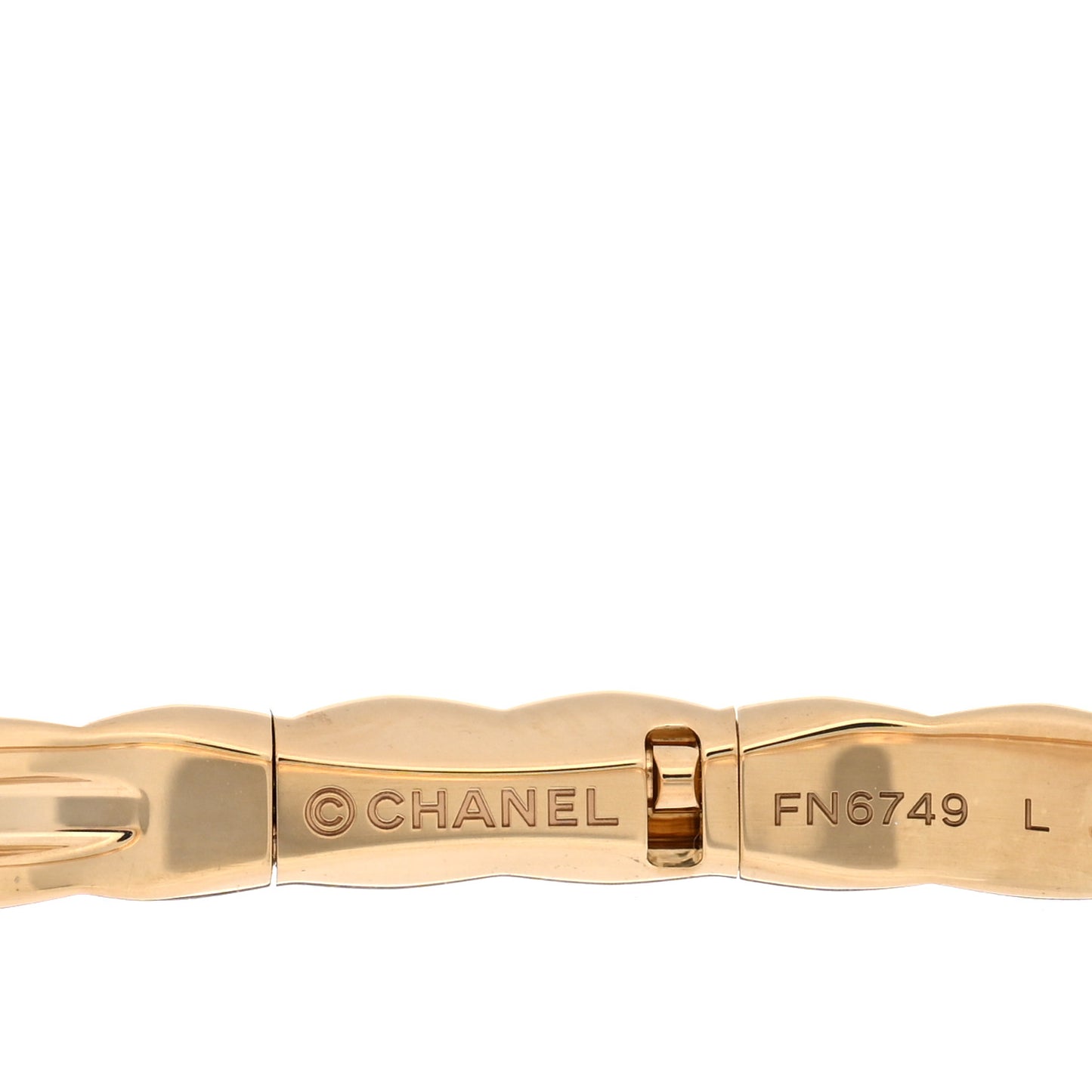18K Yellow Gold Mini Coco Crush Bangle Bracelet L