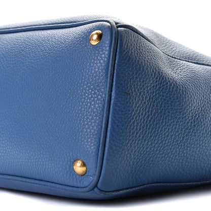 Prada Vitello Daino Tote Cobalto 10 of 10