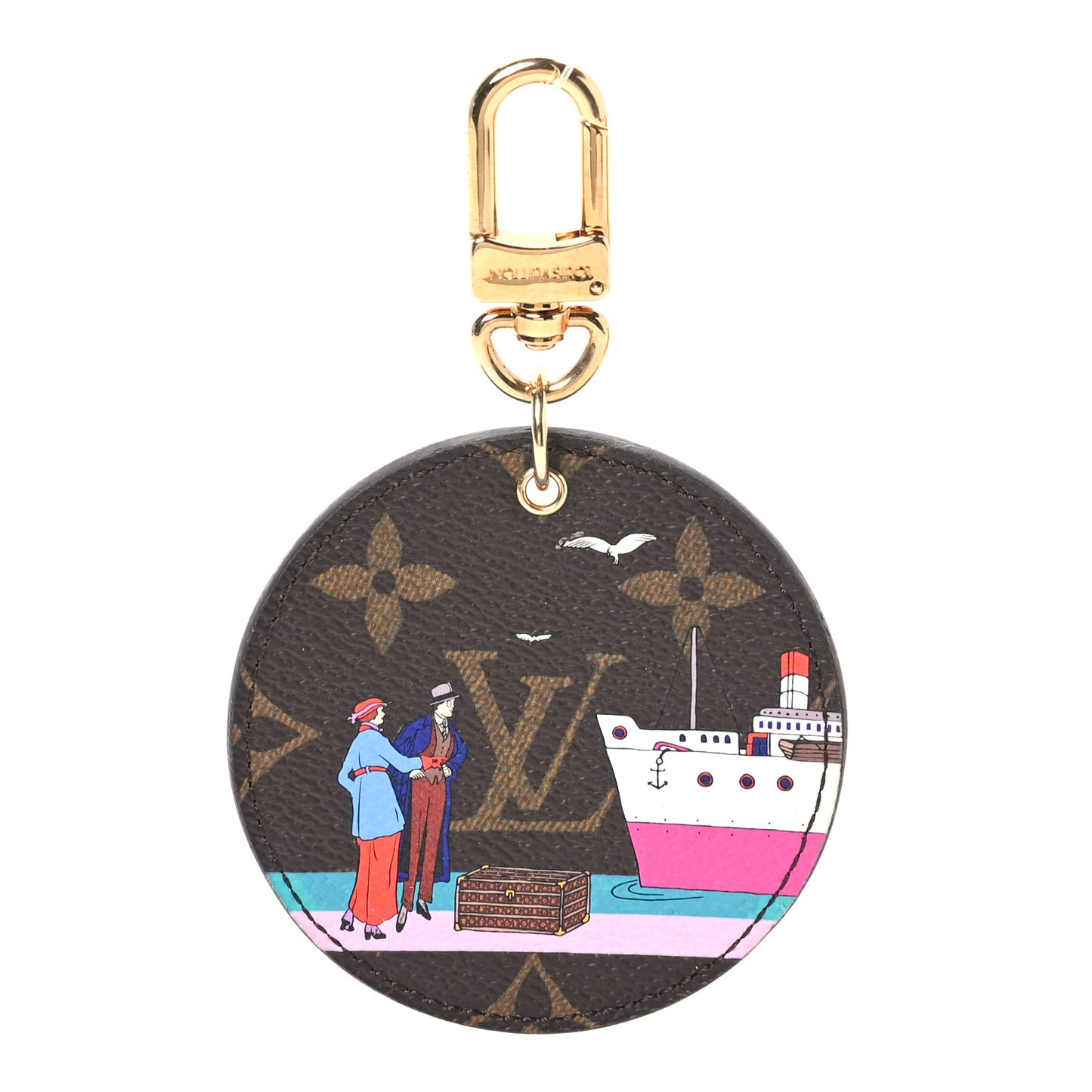 Monogram 2016 Christmas Animation Bag Charm Key Ring