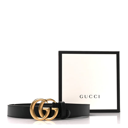 Gucci Moon Calfskin Double G 30mm Belt 90 36 Black 3 of 5