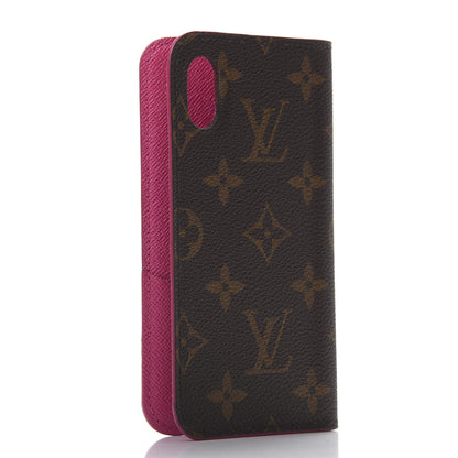 Louis Vuitton Monogram iPhone X Folio Case Rose Pop 3 of 6