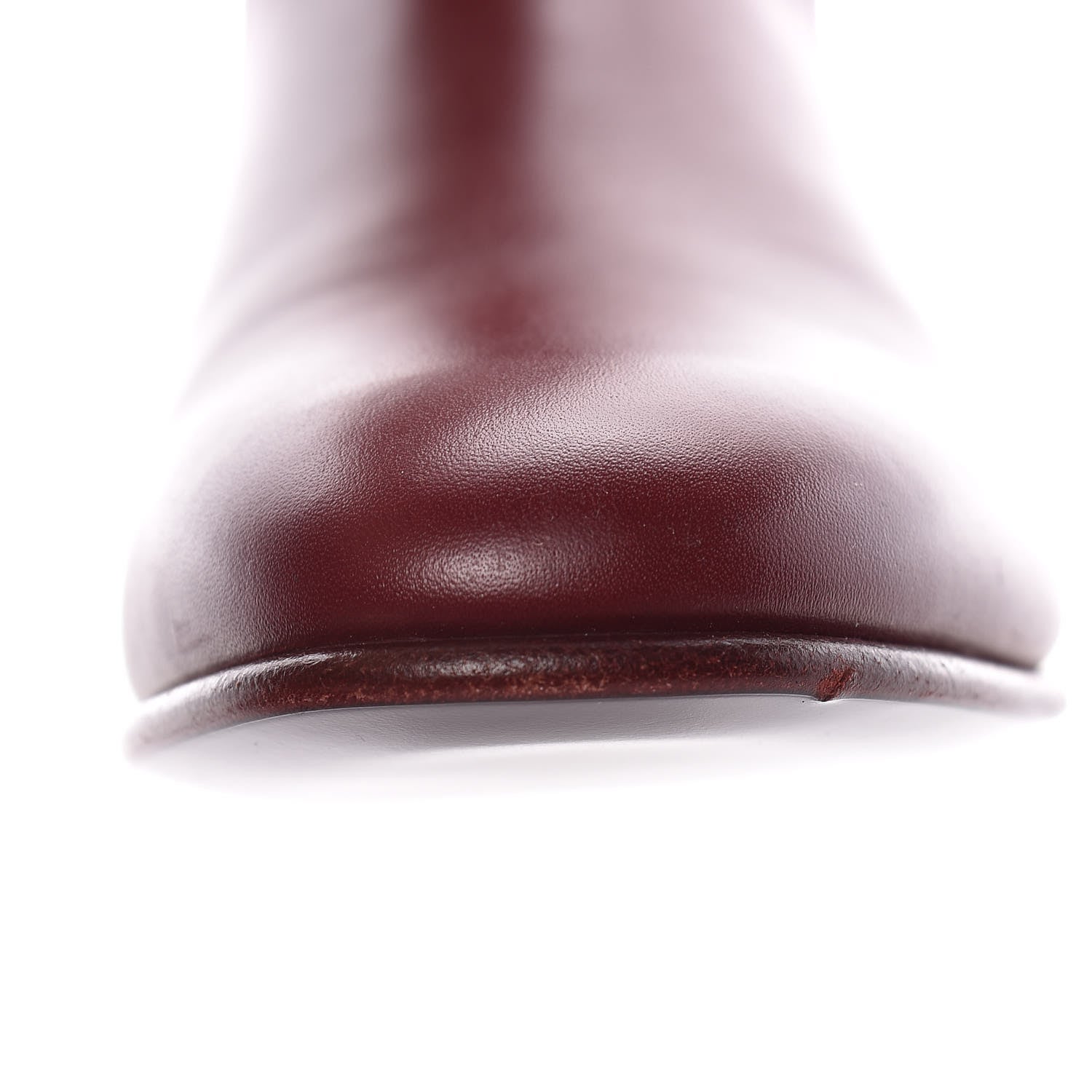 Chanel Calfskin Chelsea CC Short Boots 37.5 Bordeaux 9 of 10