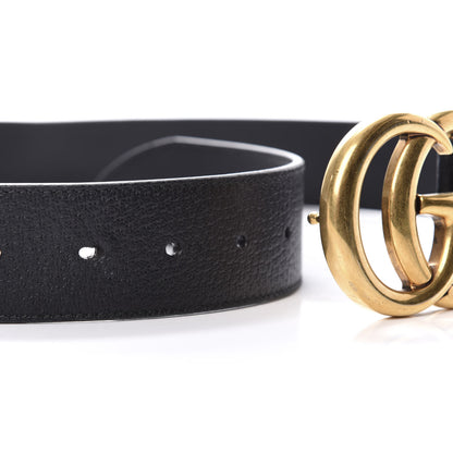 Gucci Textured Calfskin Double G 40mm Belt 85 34 Black 4 of 5