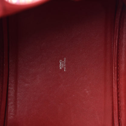 Hermes Taurillon Clemence Vibrato Picotin 18 PM Rouge Casaque 6 of 13