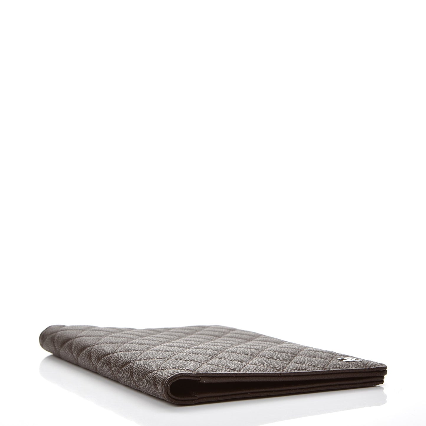 Caviar Quilted Notebook Agenda Cover Dark Brown
