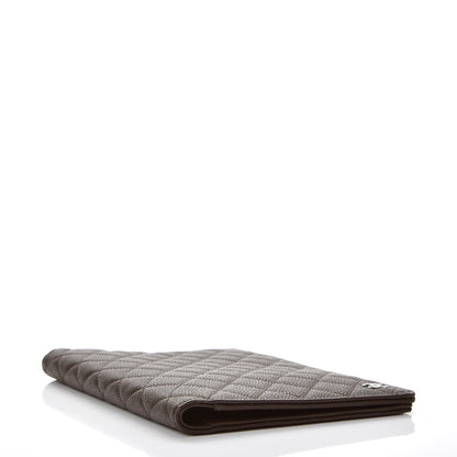 Chanel Caviar Quilted Notebook Agenda Cover Dark Brown 4 of 8