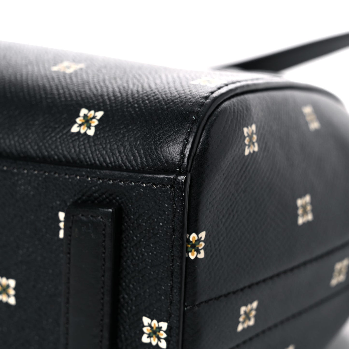 Calfskin Mini Lilies Print Mini Antigona Black