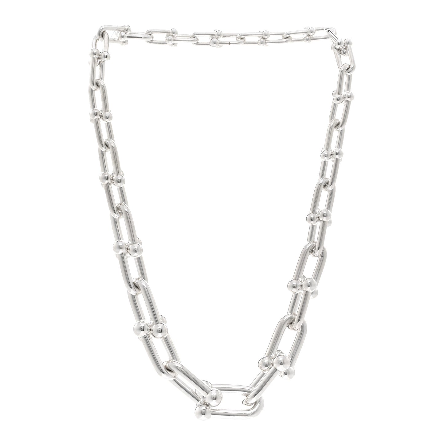 Sterling Silver HardWear Graduated Link Necklace