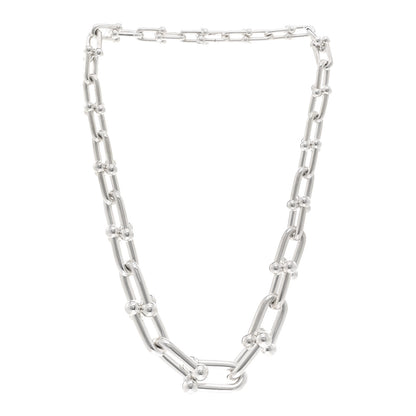 Tiffany Sterling Silver HardWear Graduated Link Necklace 3 of 4