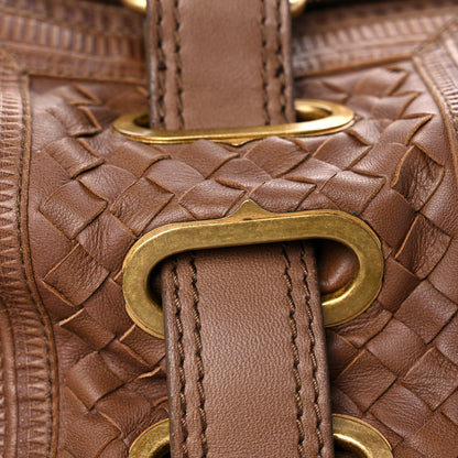 Bottega Veneta Nappa Intrecciato Accordion Satchel Noce 15 of 15