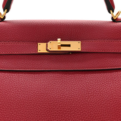 Hermes Togo Kelly Retourne 32 Rubis 8 of 15