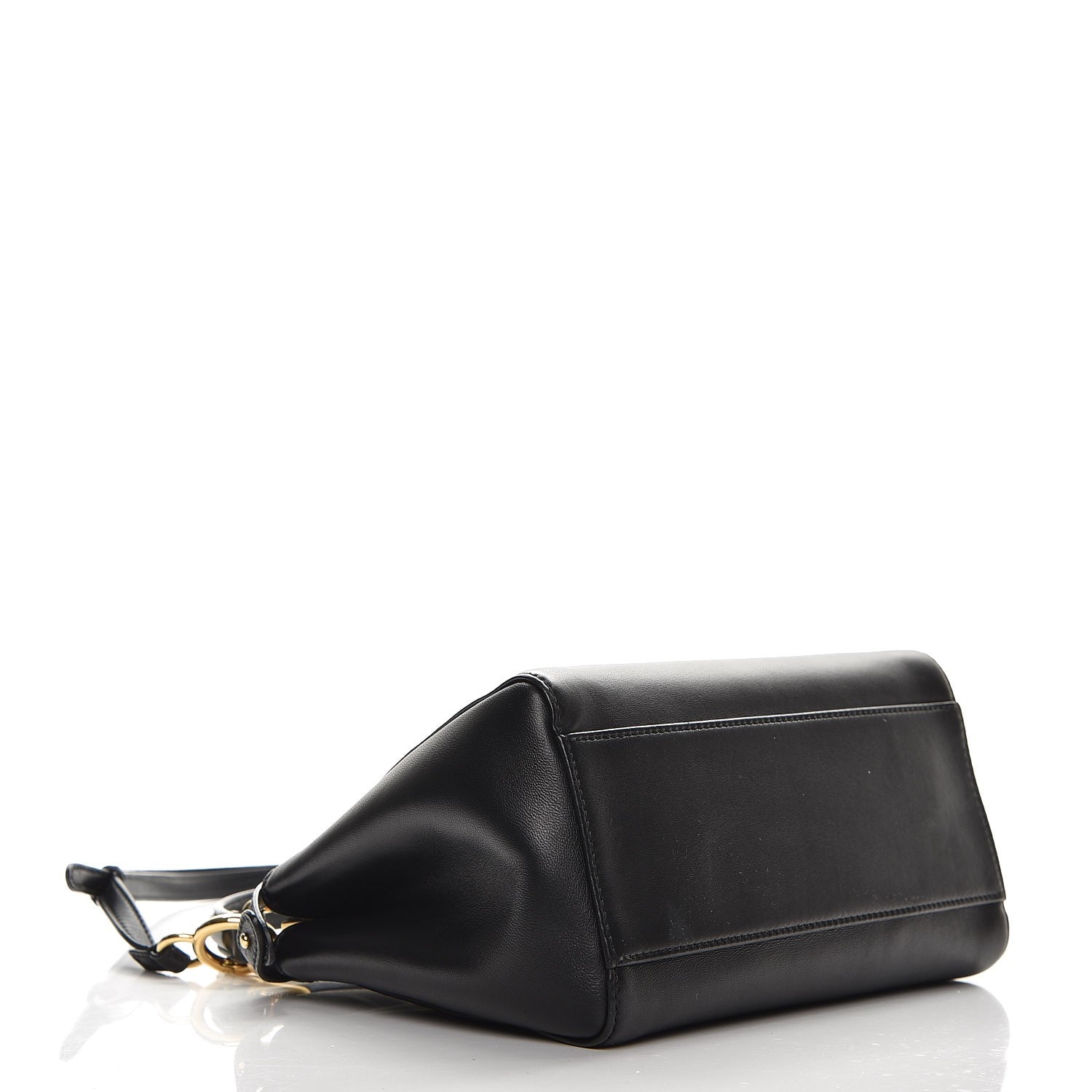 Fendi Nappa Mini Peekaboo Iconic Satchel Black 4 of 8