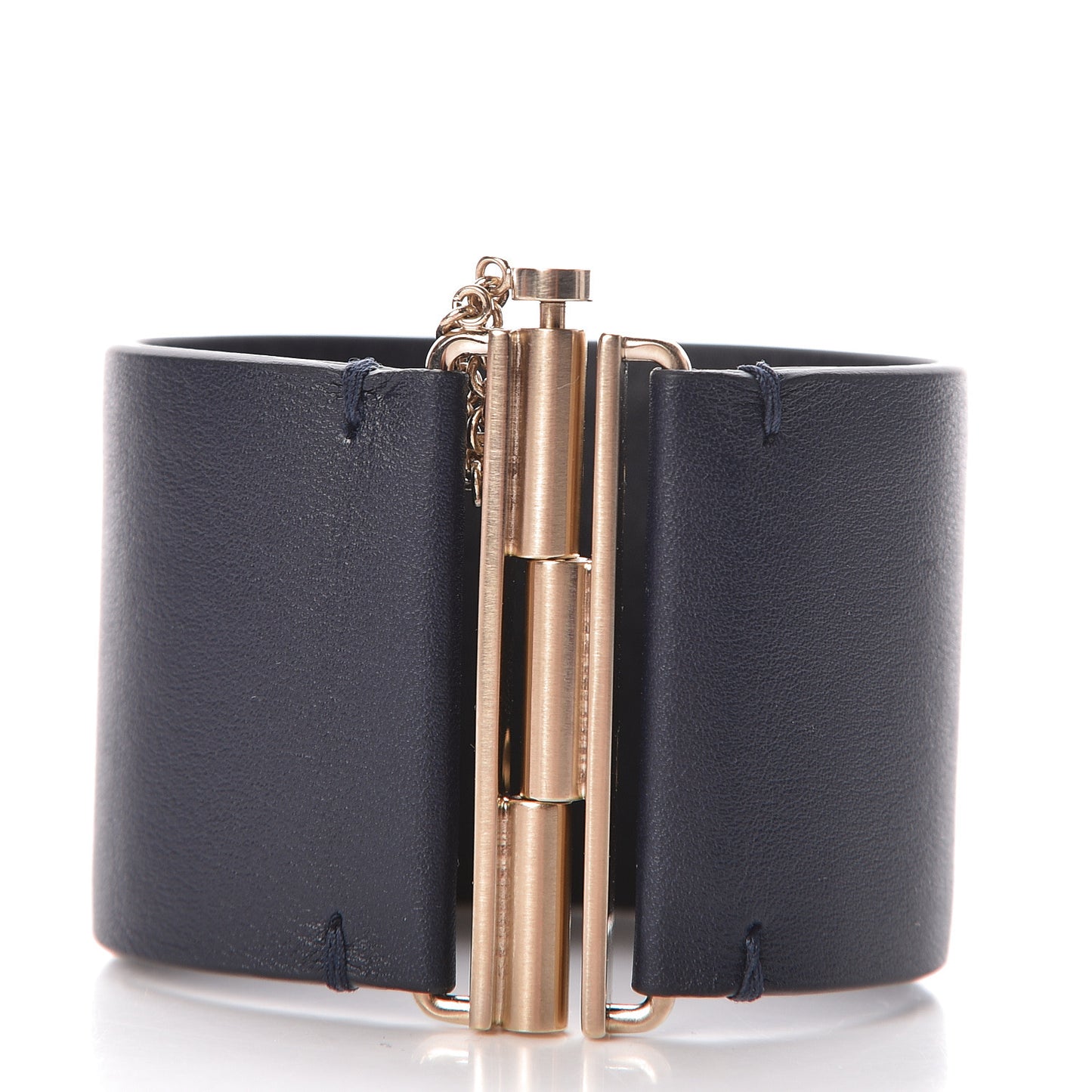 Calfskin CC Wide Cuff S Navy