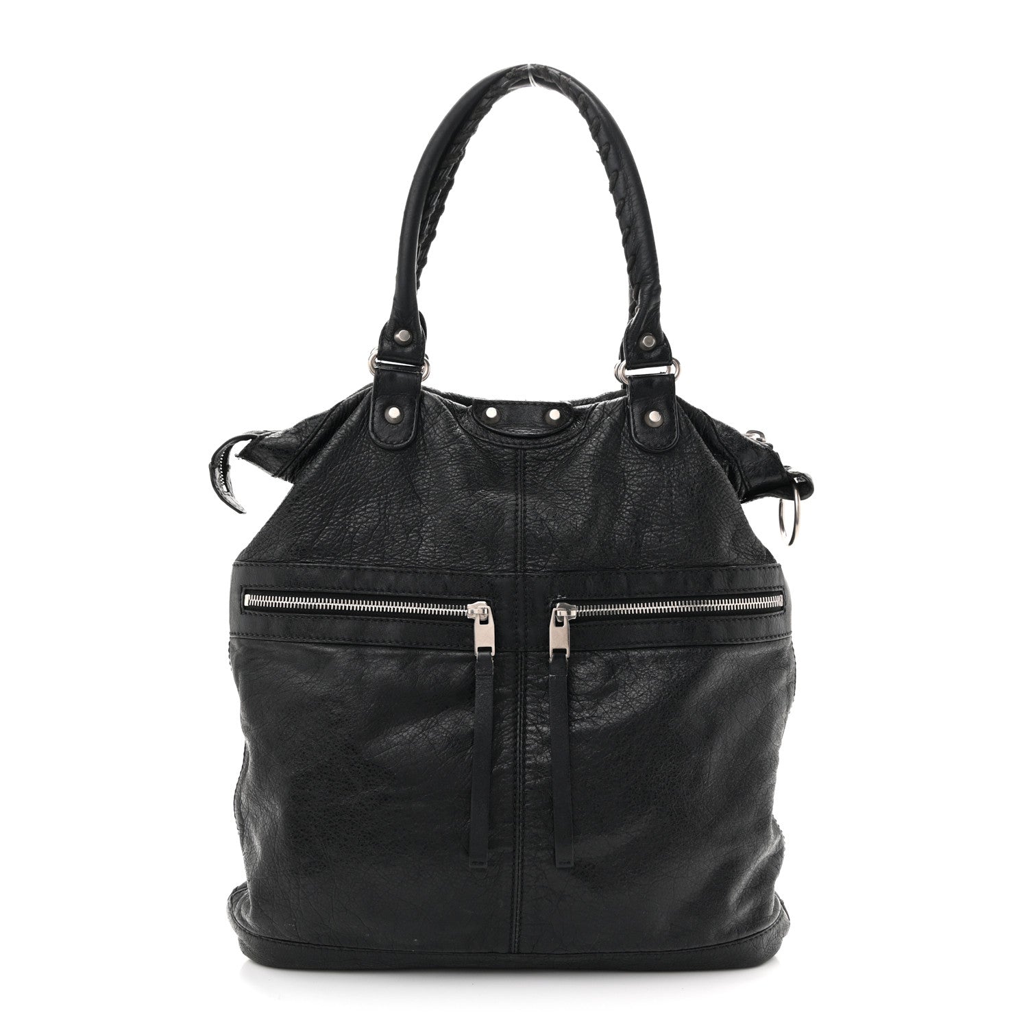Balenciaga Agneau Classic Hardware Square Tote Black 1 of 17