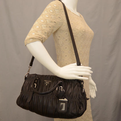 Prada Nappa Gaufre Tote Nero Black 2 of 8