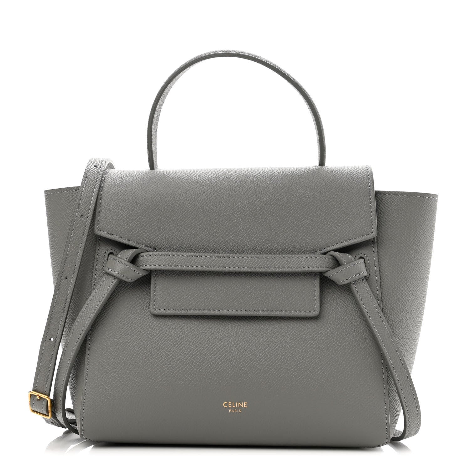 Celine Grained Calfskin Nano Belt Bag Cloud 1 of 10