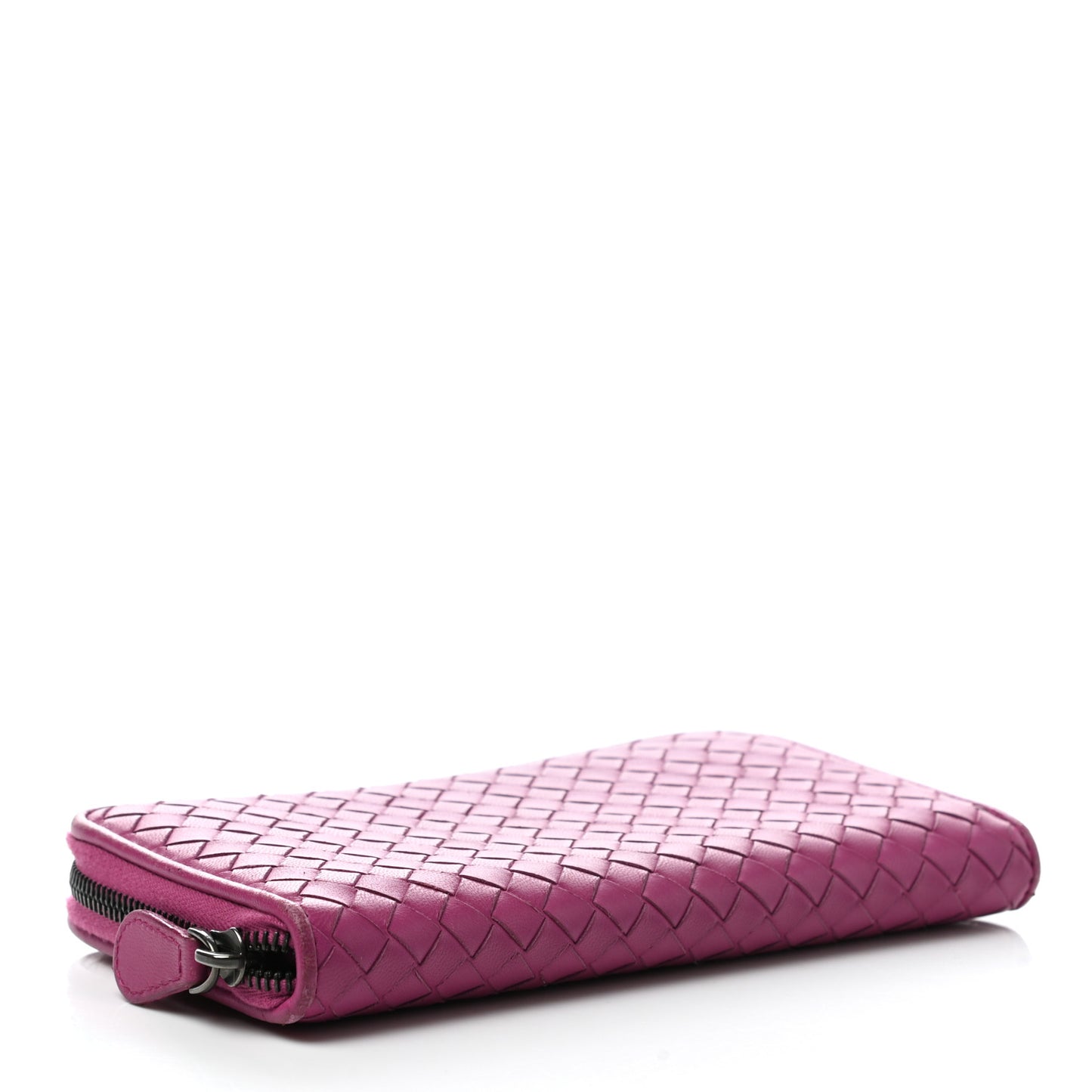 Nappa Intrecciato Zip Around Wallet Ametista