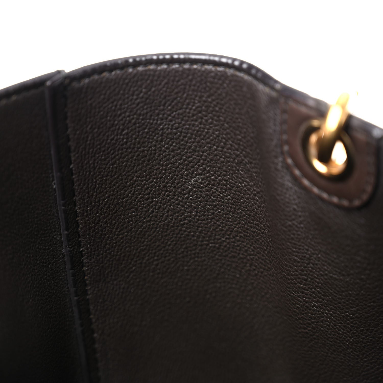 Celine Supersoft Calfskin Sangle Bucket Bag Wood 13 of 24