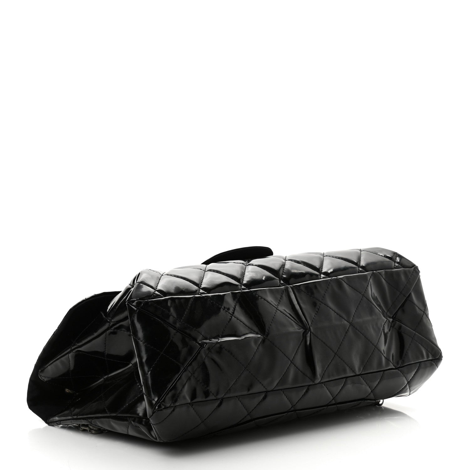 Chanel Vinyl Quilted XXL Reissue Flap Black 3 of 9