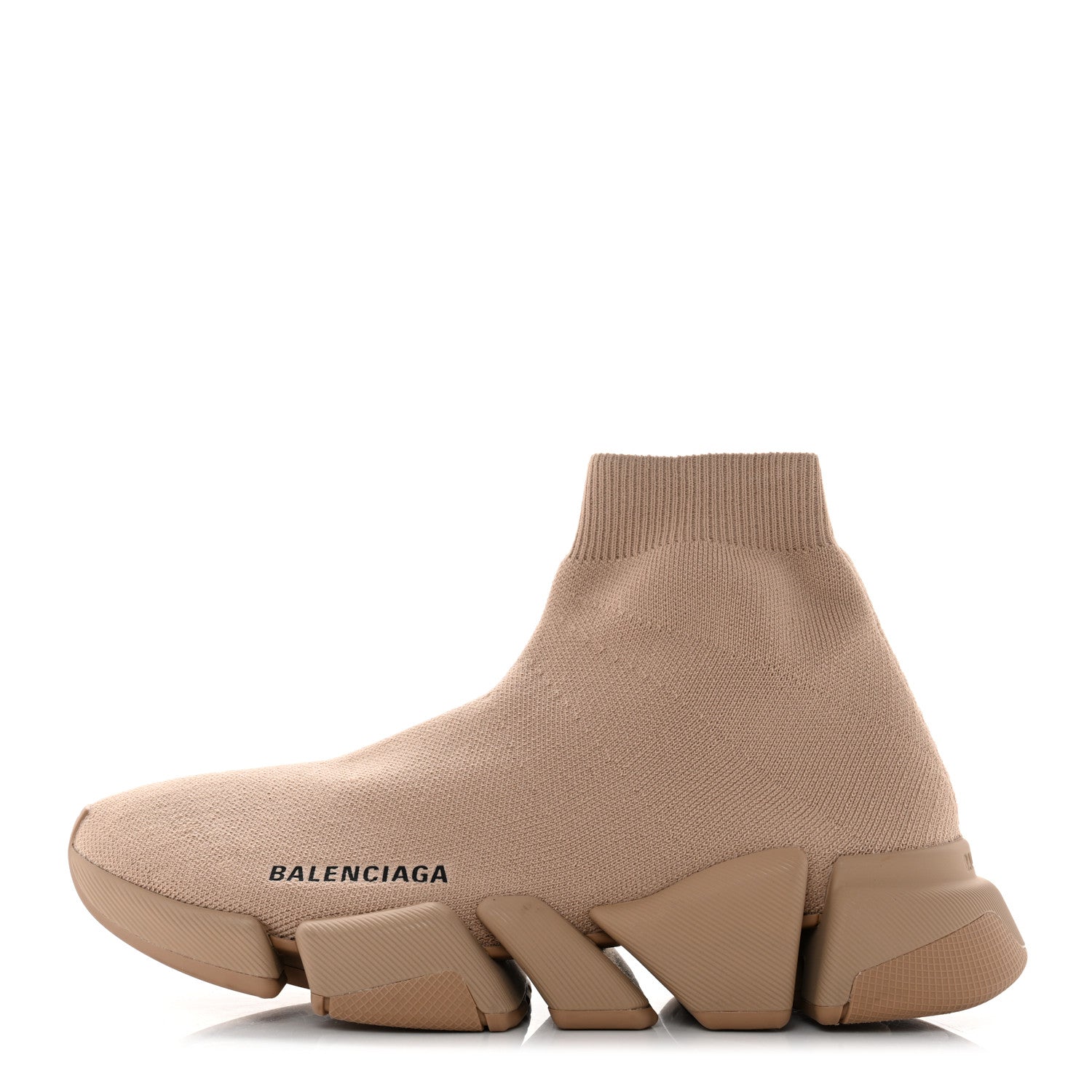 Balenciaga Technical 3D Recycled Knit Womens Speed 2.0 Sneakers 38 Monocolor Beige 1 of 9