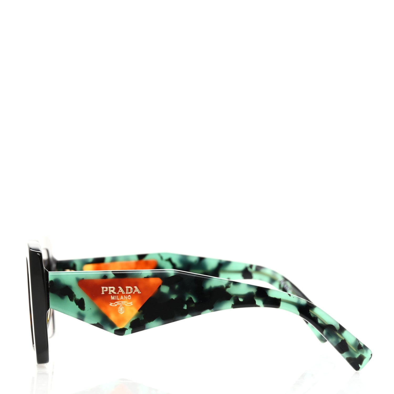 Prada Acetate Symbole Sunglasses SPR 23Y Red Tortoise 3 of 9