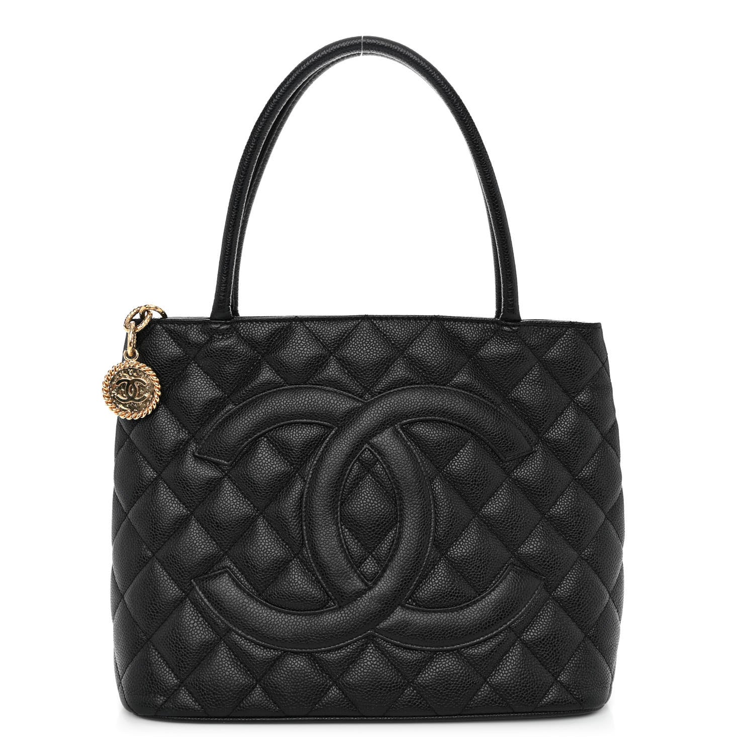 Chanel Caviar Quilted Medallion Tote Black 1 of 10