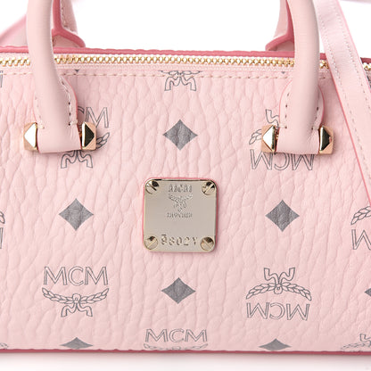MCM Visetos Mini Essential Boston Powder Pink 9 of 9