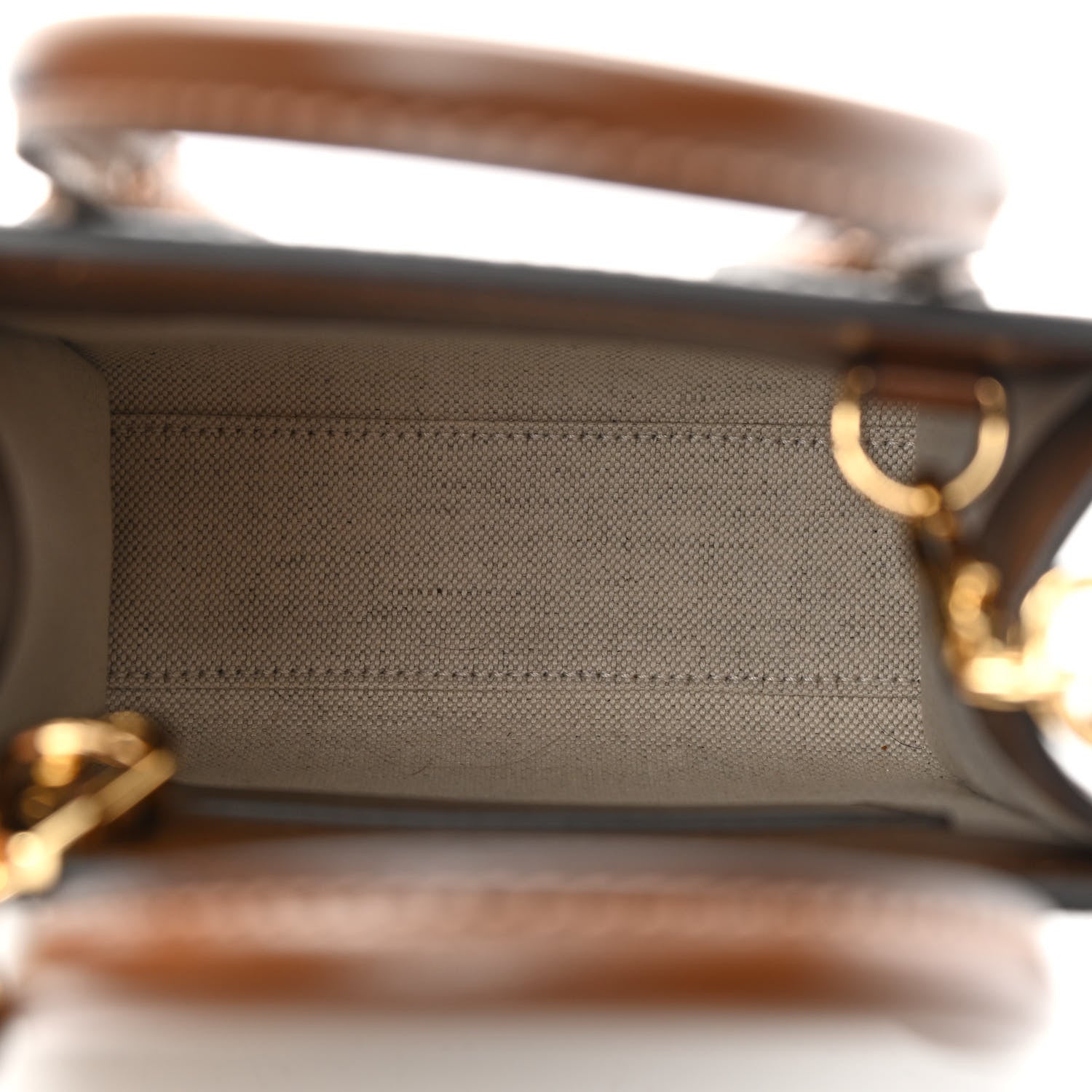 Gucci GG Supreme Monogram Azalea Calfskin Mini Retro Interlocking G Tote Bag Beige Ebony Brown Sugar 5 of 12