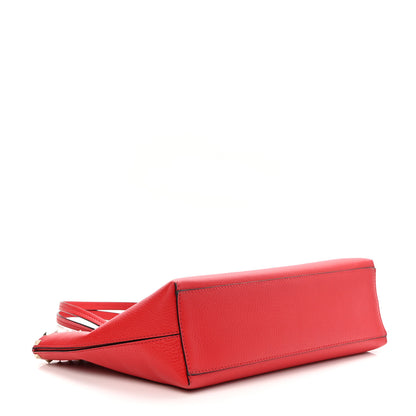 Valentino Garavani Grained Calfskin Small Rockstud Shoulder Tote Rouge Pur 4 of 10