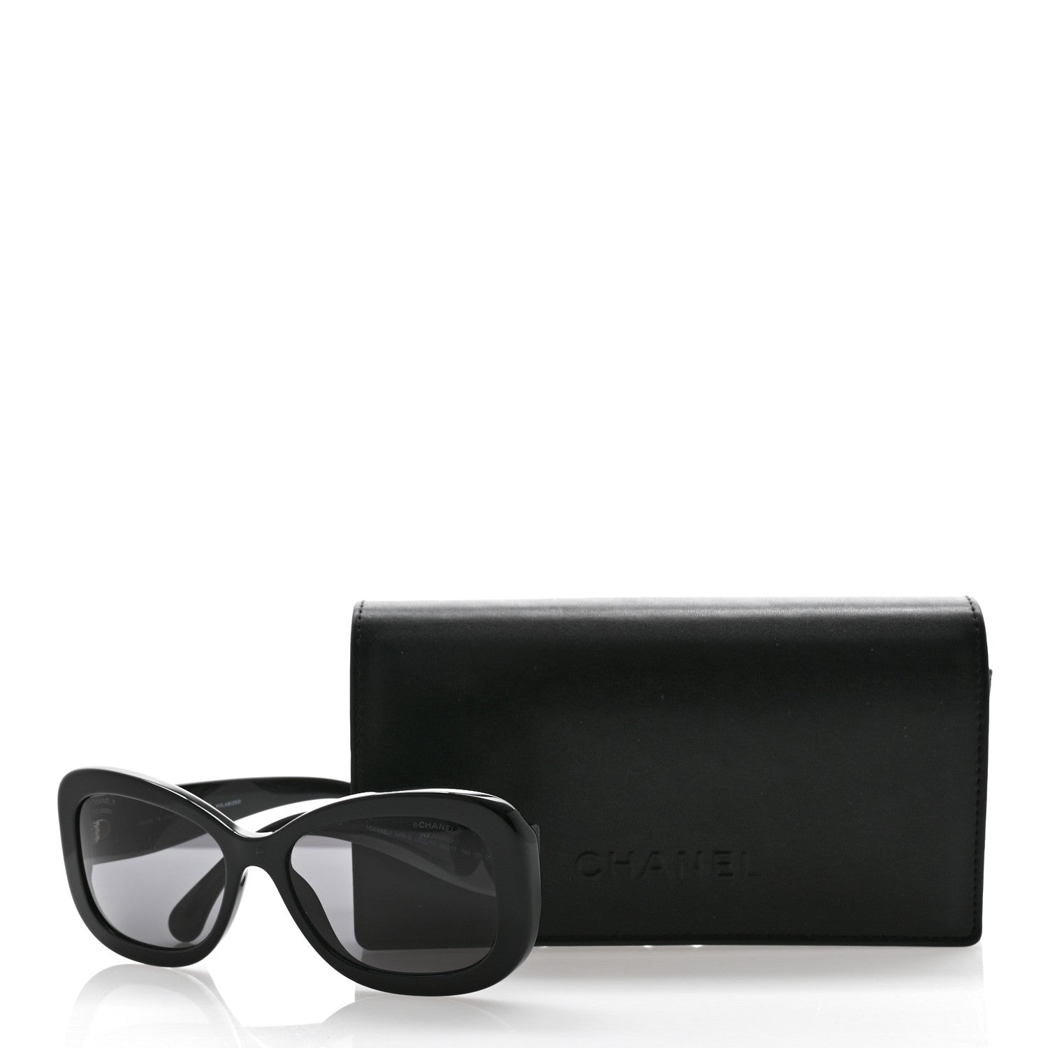Chanel Acetate Oval CC Sunglasses 5468-B Black 10 of 10