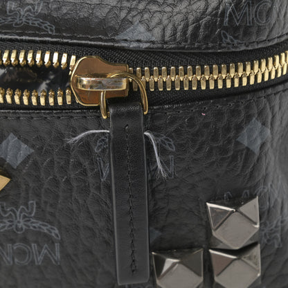 MCM Visetos Studded Medium Stark M Backpack Black 13 of 14