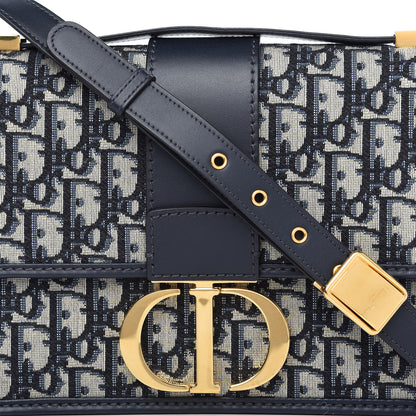 Christian Dior Oblique 30 Montaigne Flap Bag Blue 10 of 10