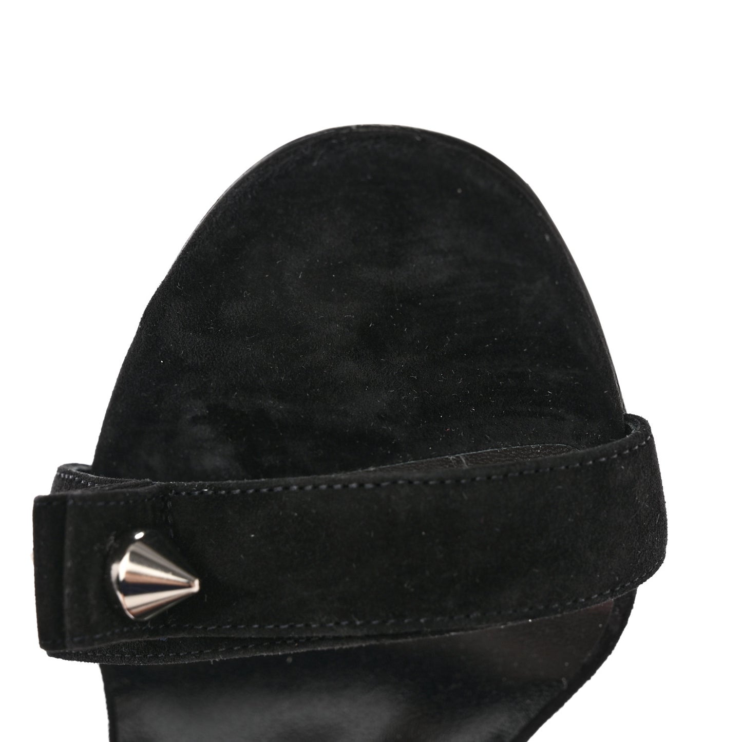 Veau Velours Umberta 100 Sandals 36.5 Black