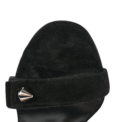 Christian Louboutin Veau Velours Umberta 100 Sandals 36.5 Black 9 of 14